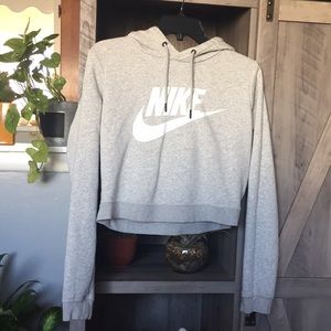 Cropped Grey NIKE Sweatshirt